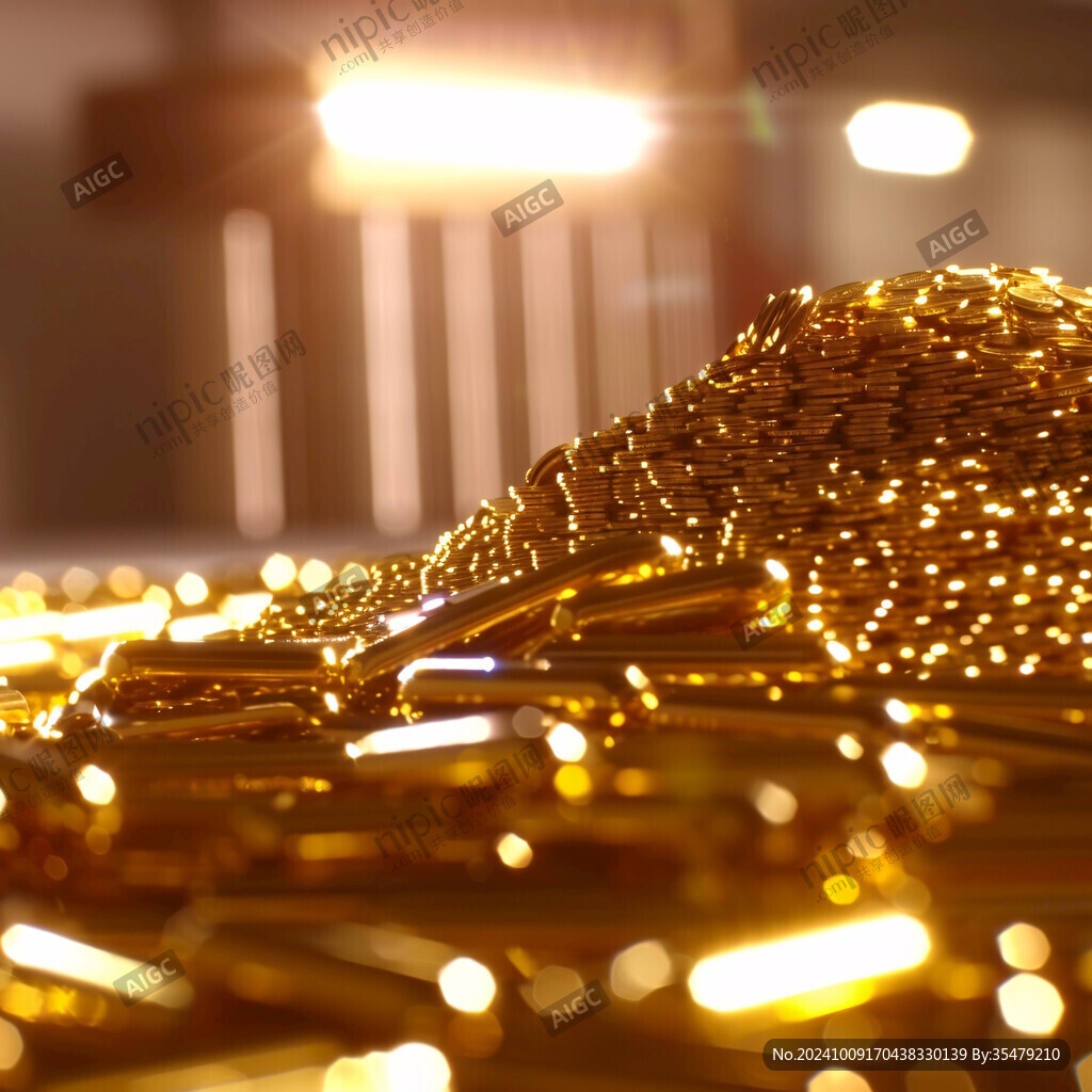 金色钱币金钱多多