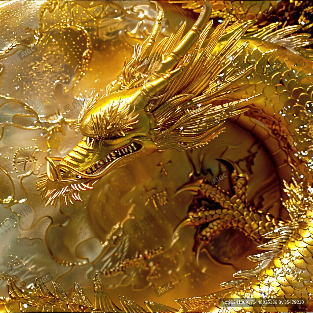 金龙立体画