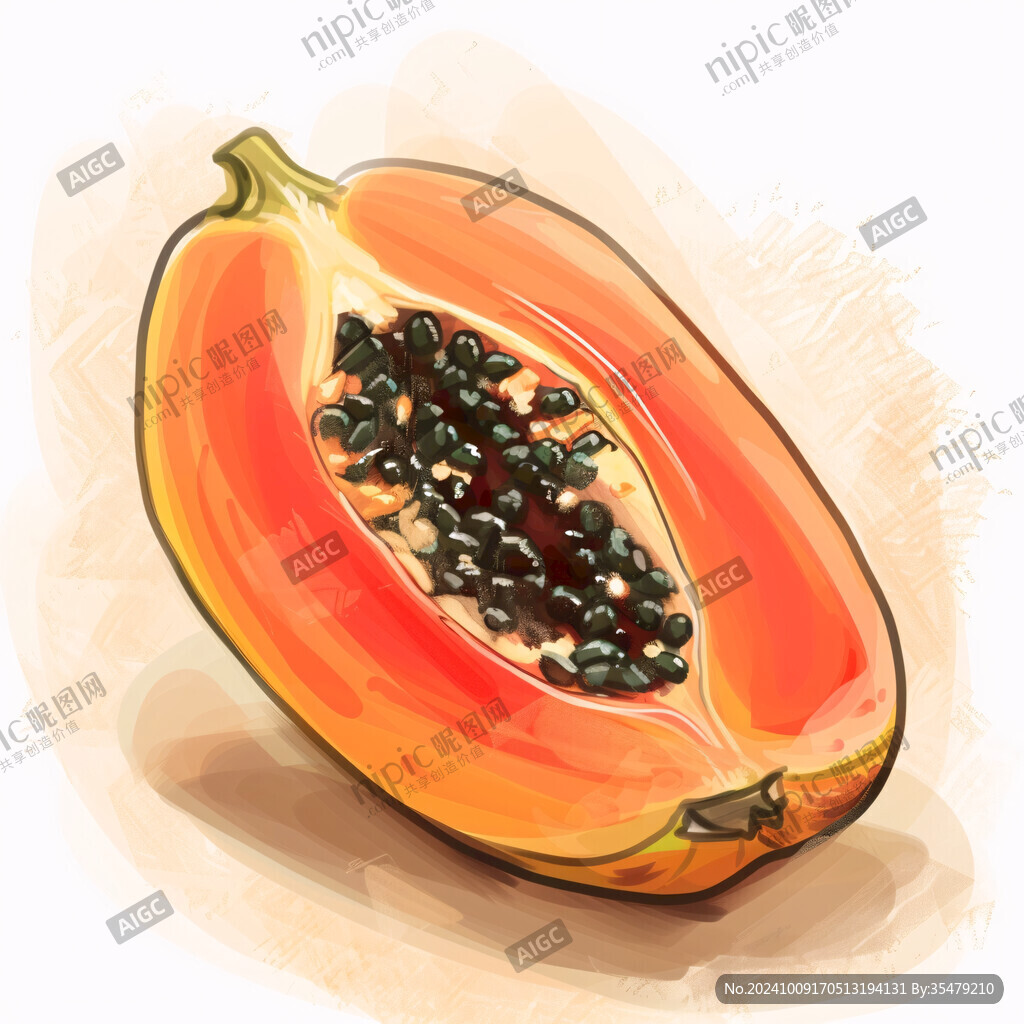 瓜蒌籽插画