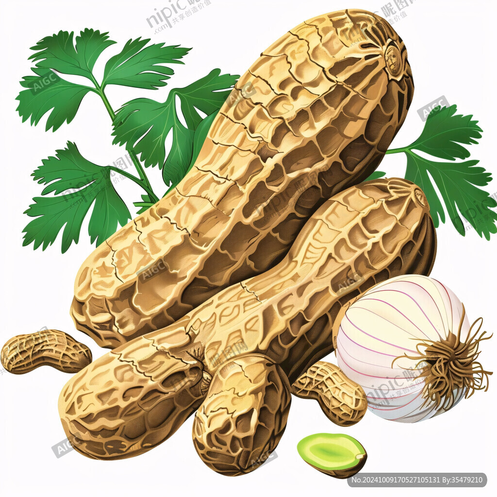 牛蒡根插画