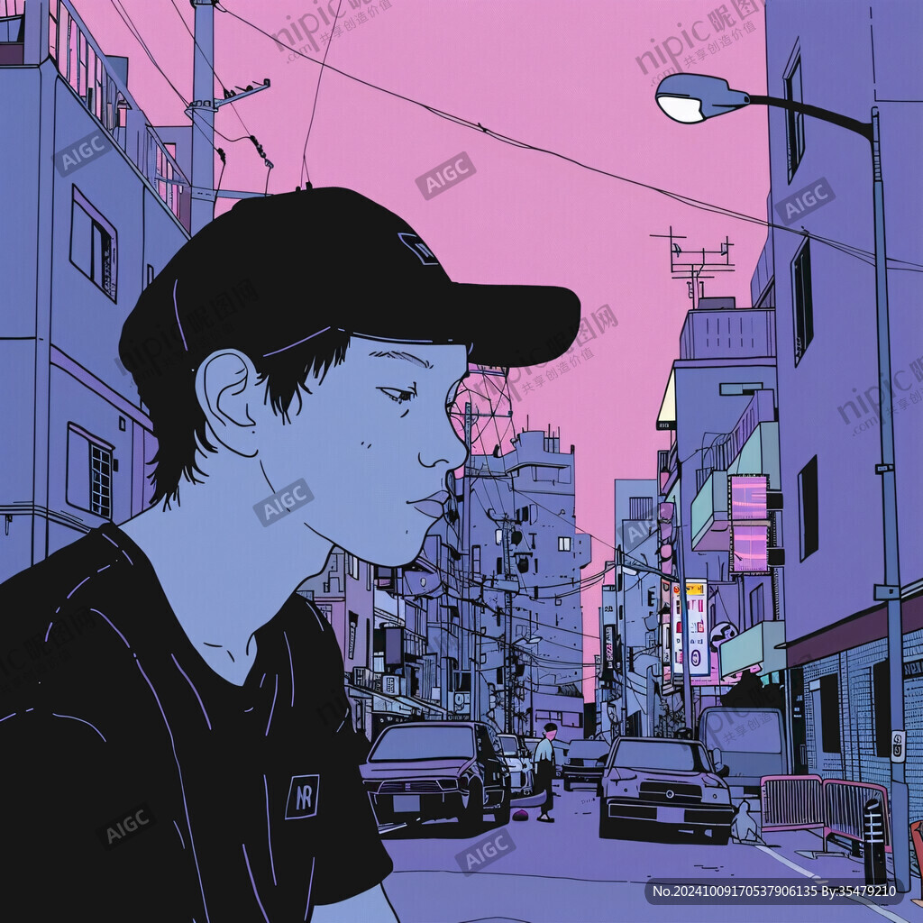 都市人插画