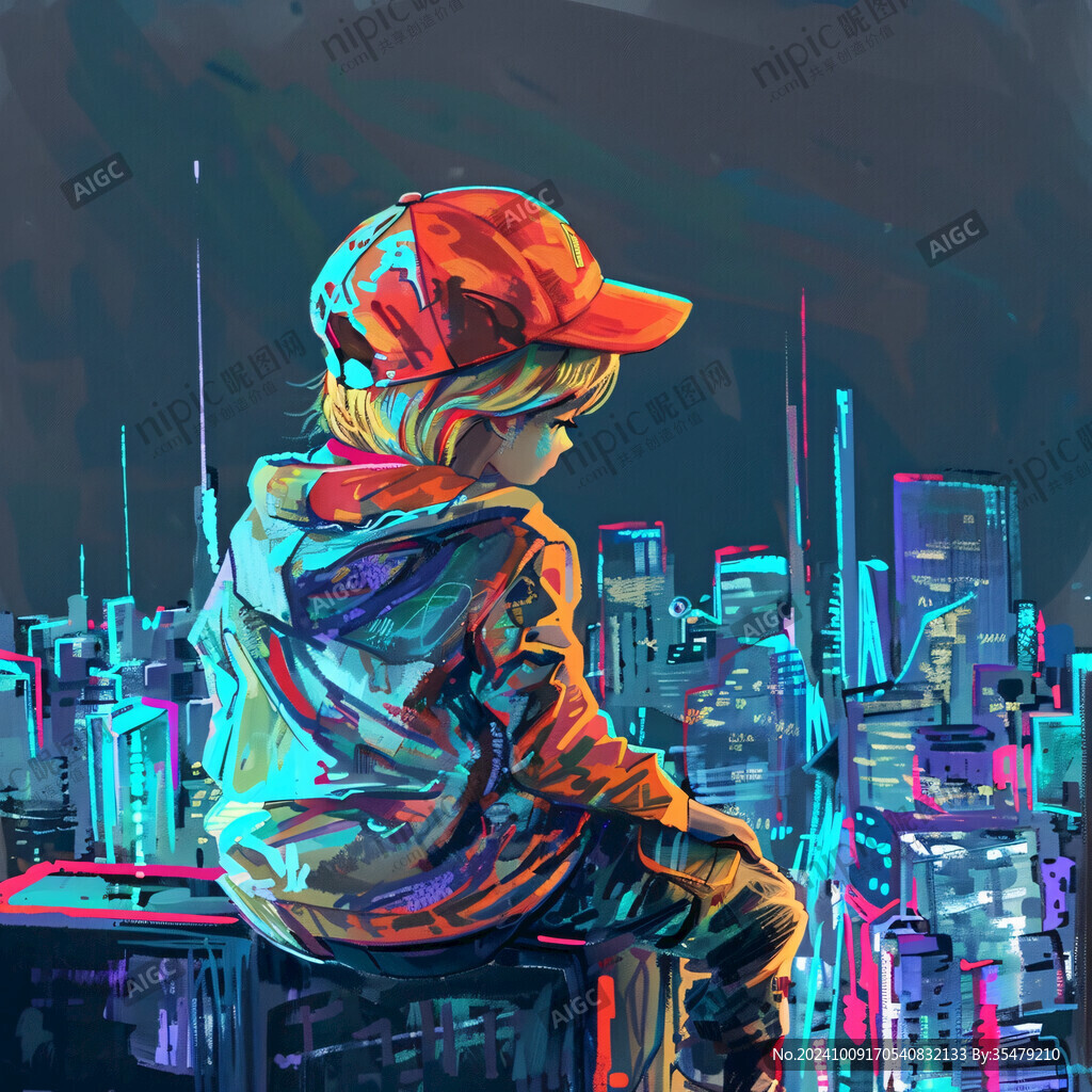 赛博朋克装饰画