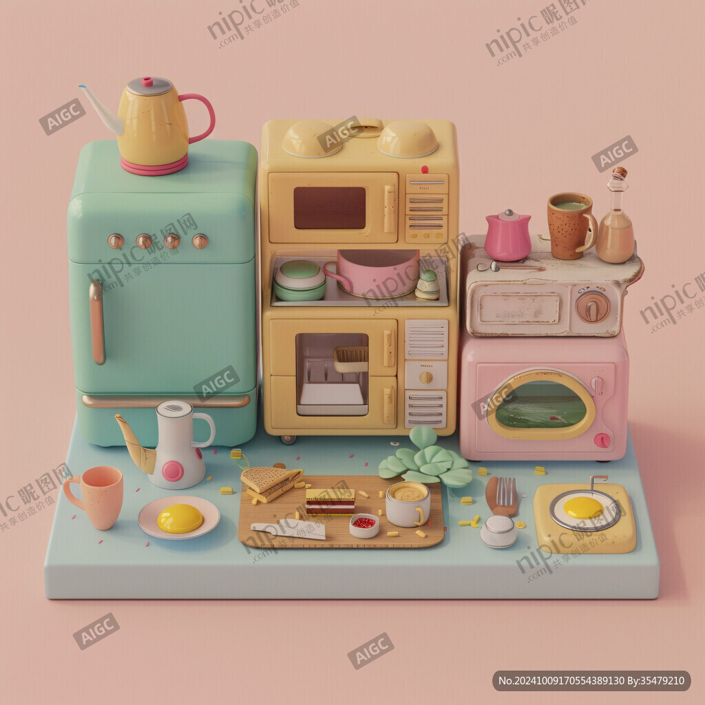 3d立体插画风格