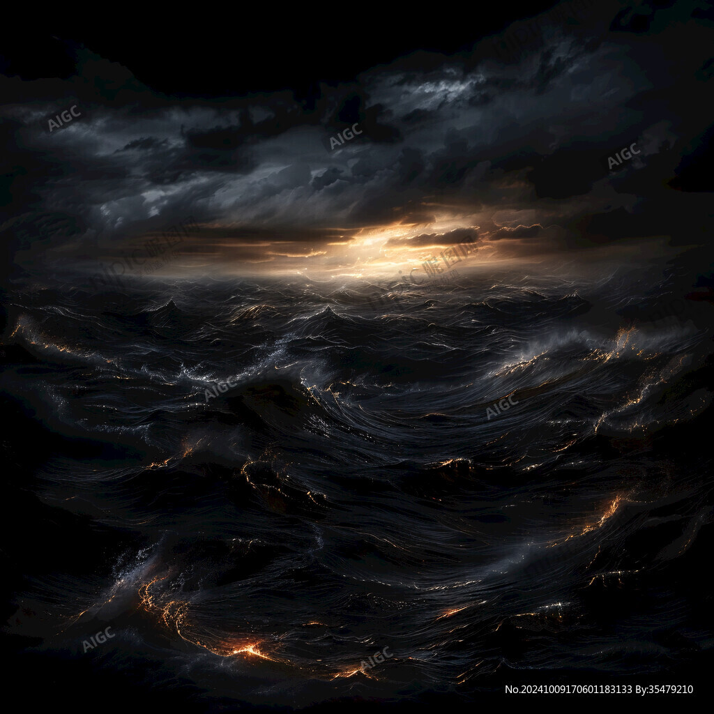 海洋流动装饰画