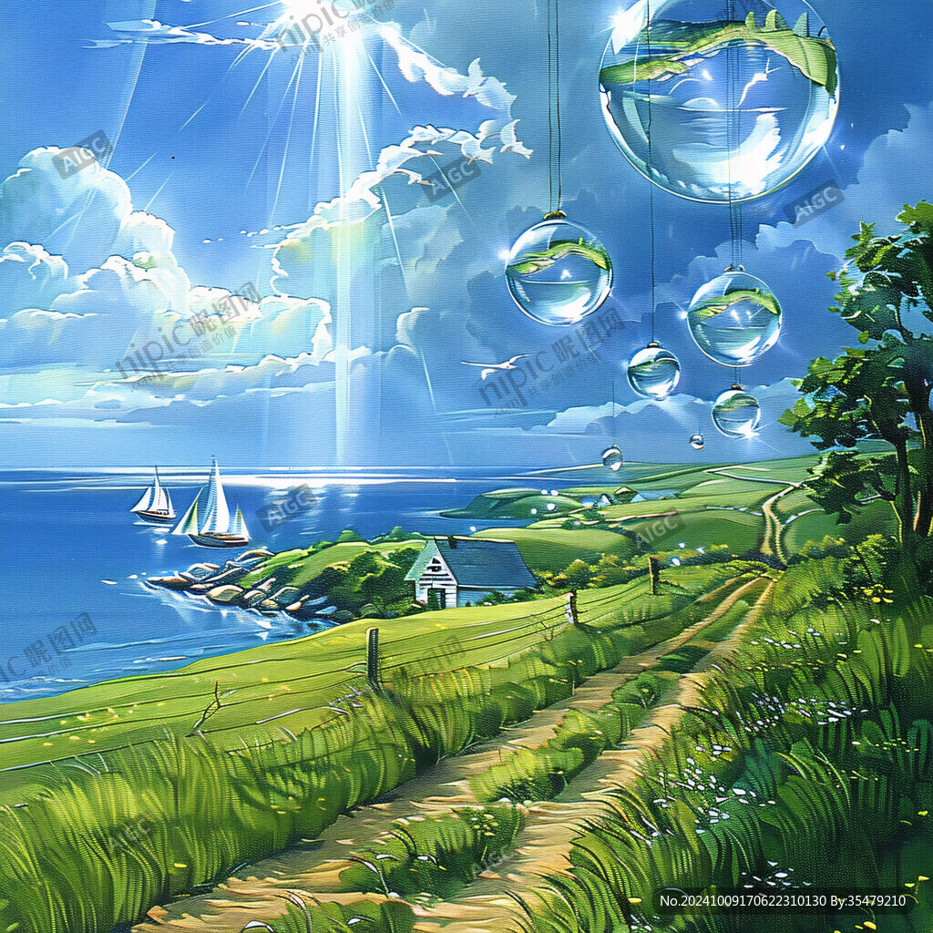 梦幻场景插画