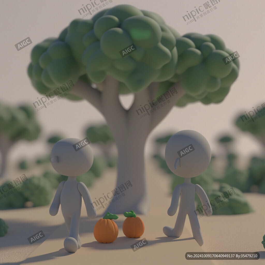 3d苹果树