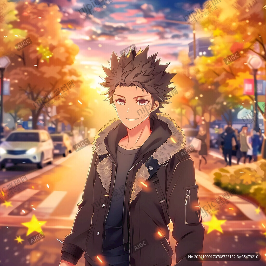 手绘追光的少年