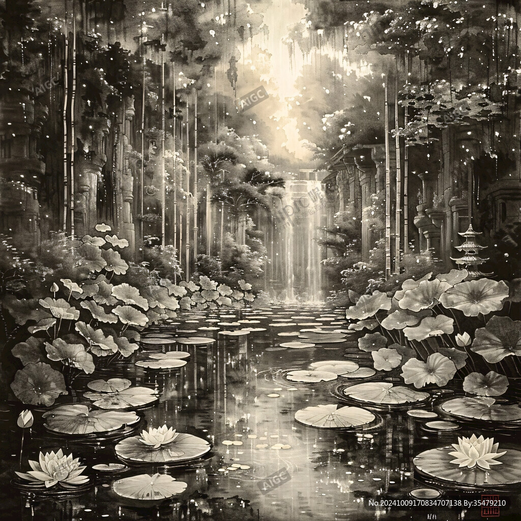 魔法森林插画