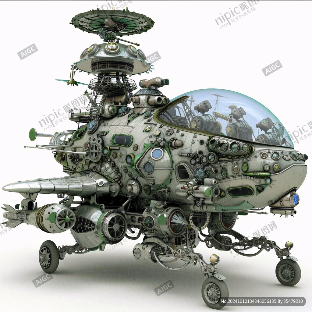 后现代机械科幻装饰品