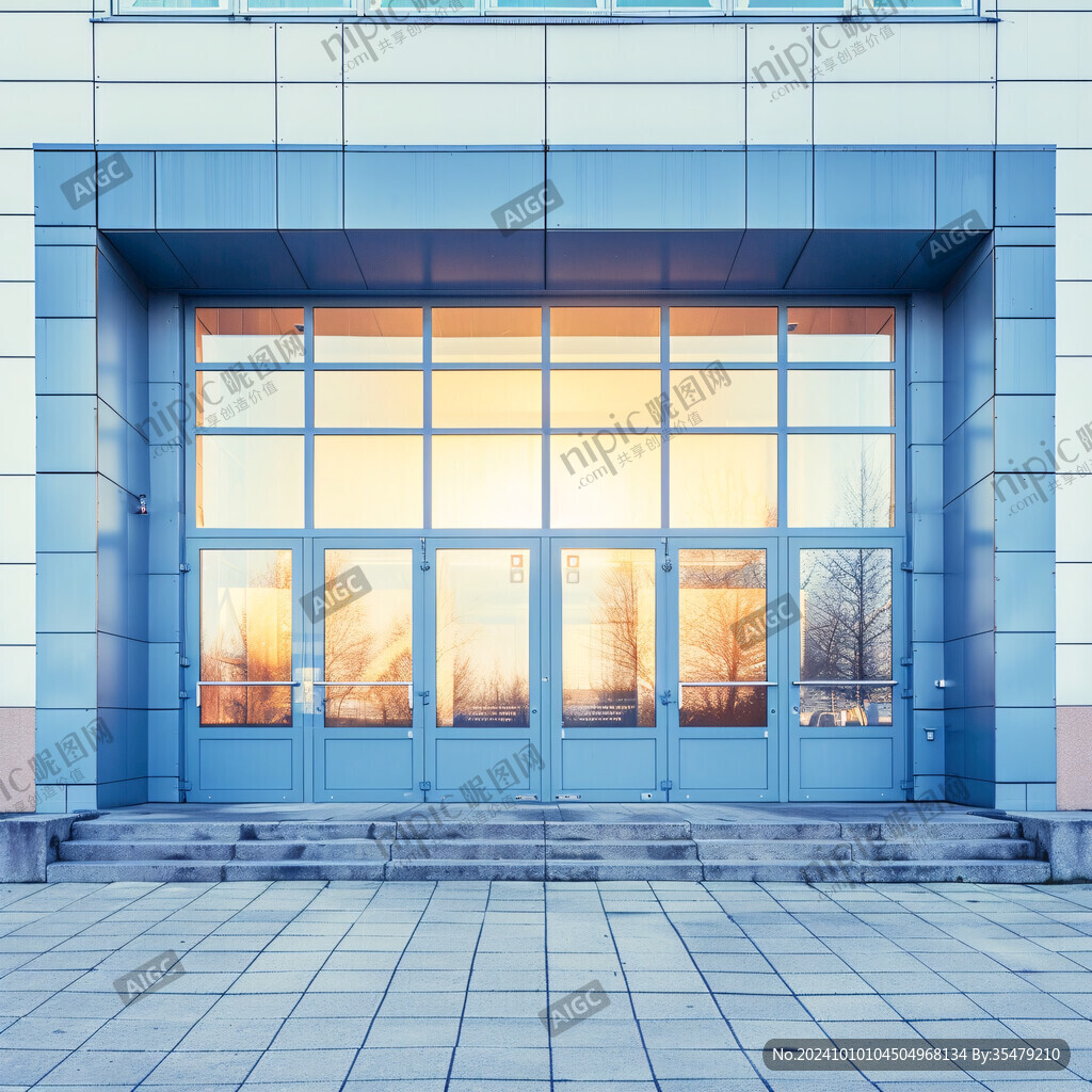 写字楼建筑大门入口