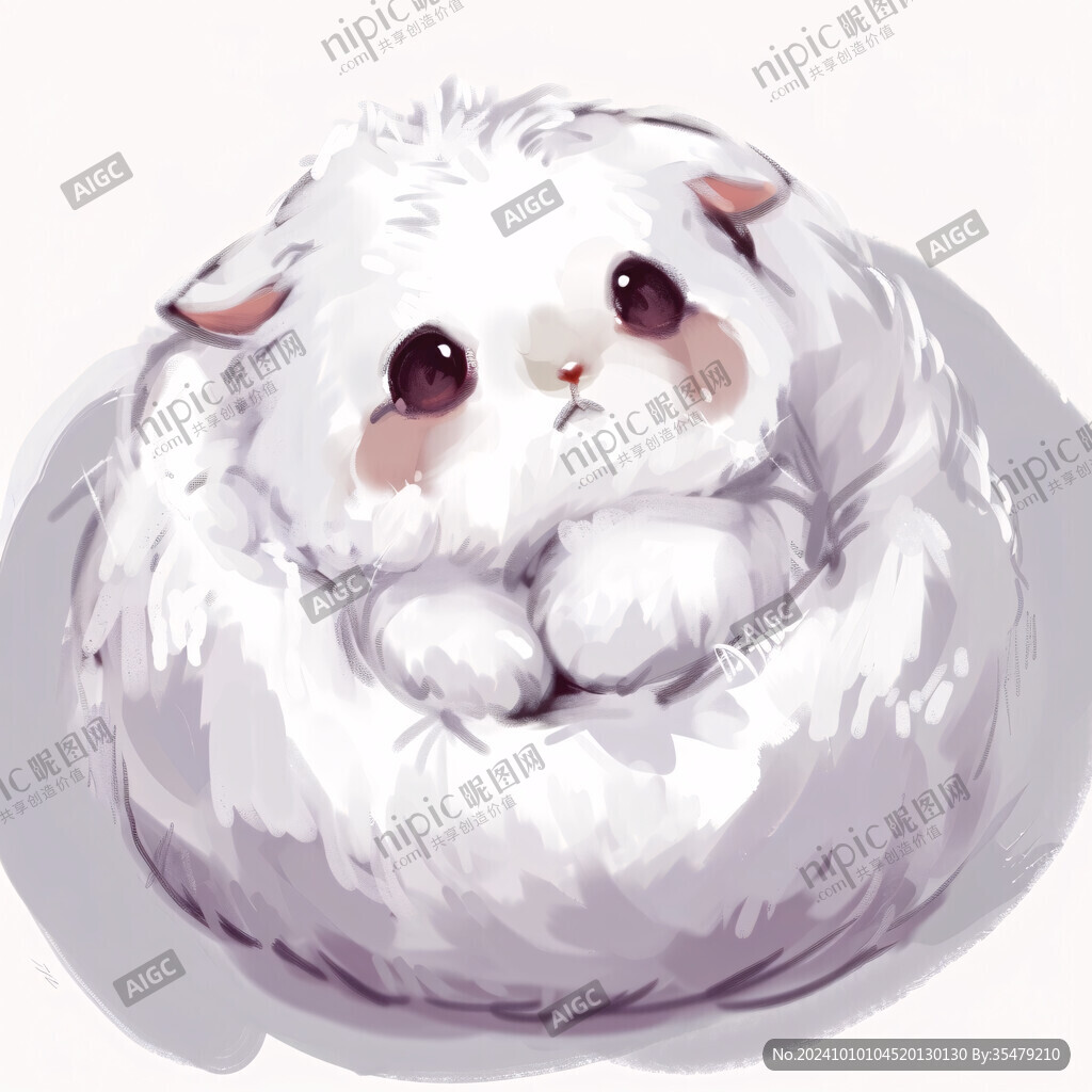 包子动物插画