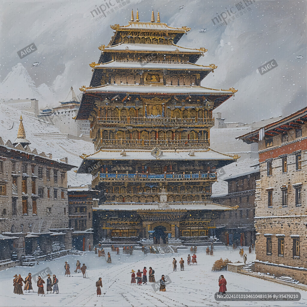 镇淮楼插画