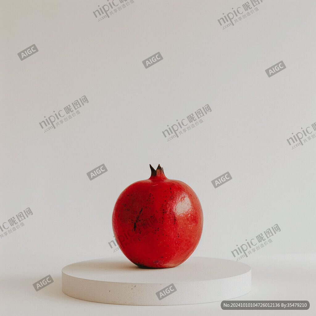 雕塑小品红石榴
