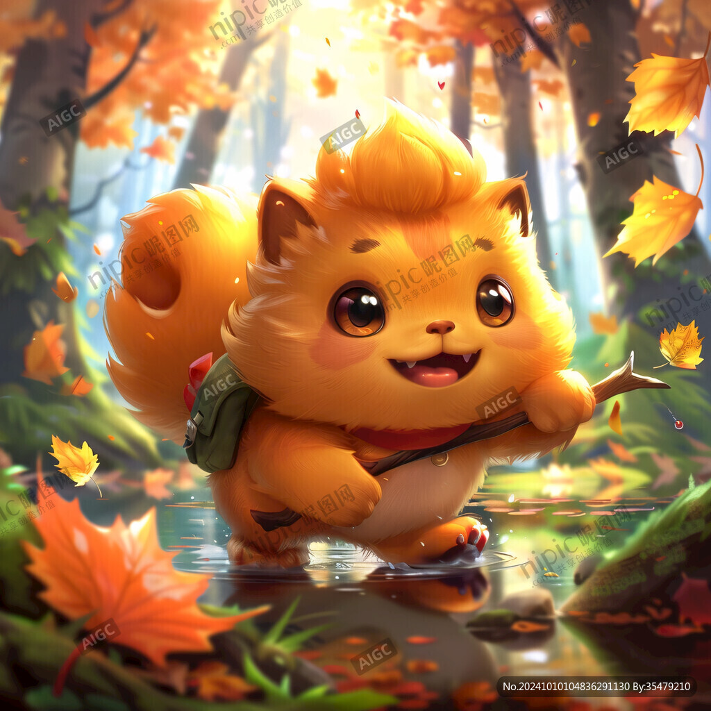 毛茸茸风格插画