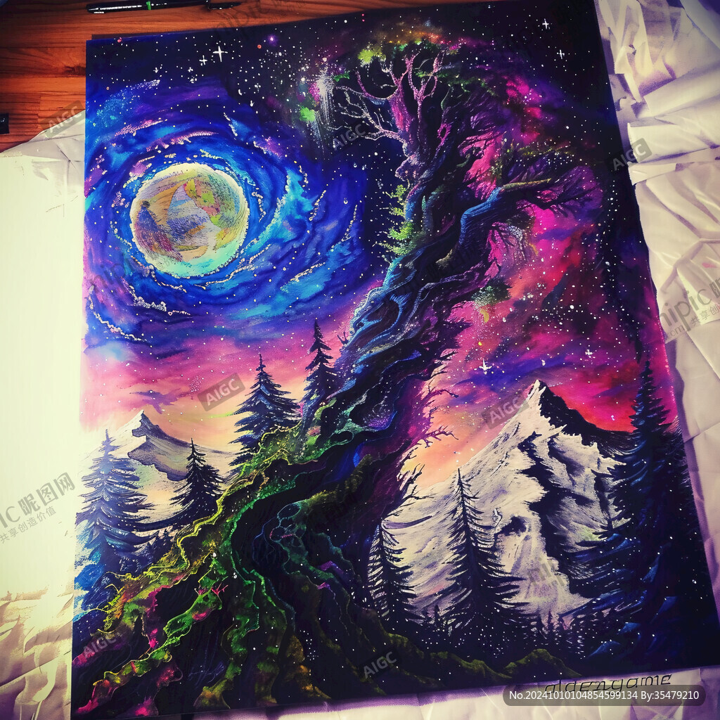 3d星空画