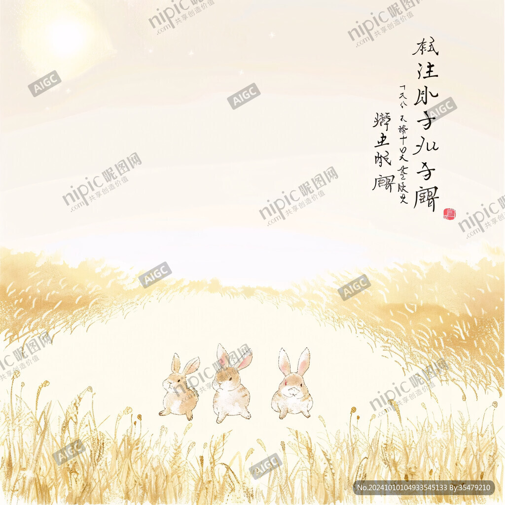 兔年芒种国画