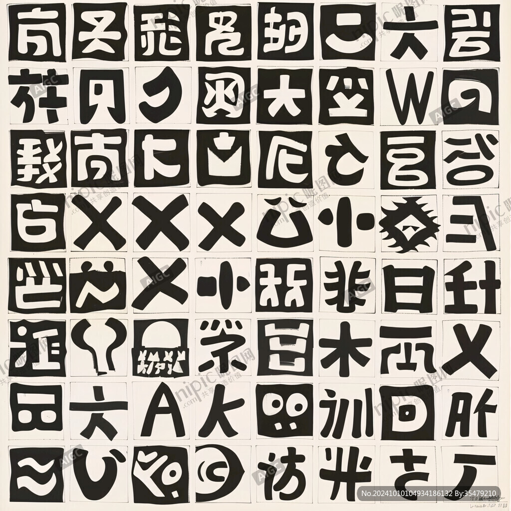 美术字民俗字