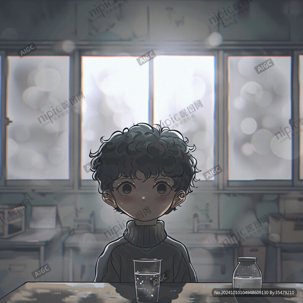 手绘追光的少年