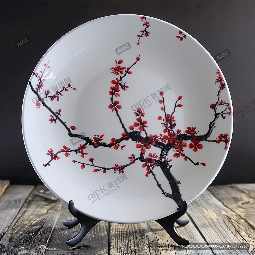梅花圆盘工艺品