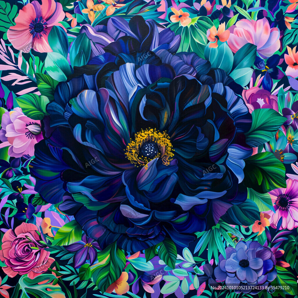 3d立体花卉牡丹