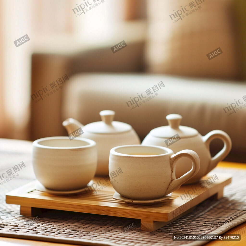 中式茶坐茶杯