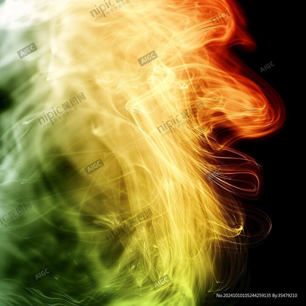 烟雾彩色动感线条