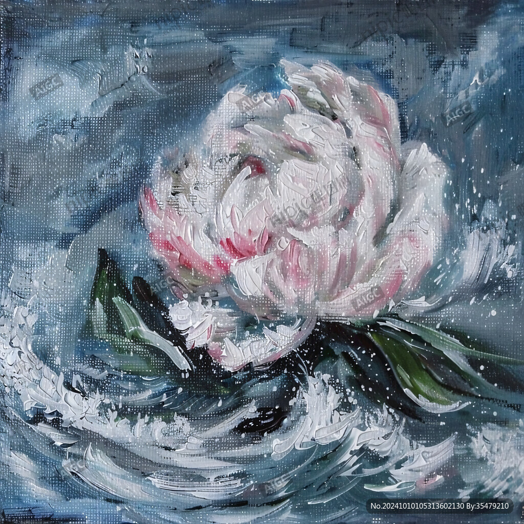 油画玫瑰花
