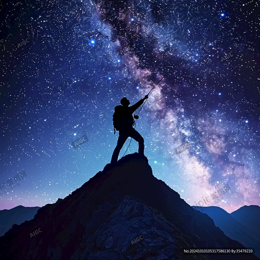 拍照星空立体画