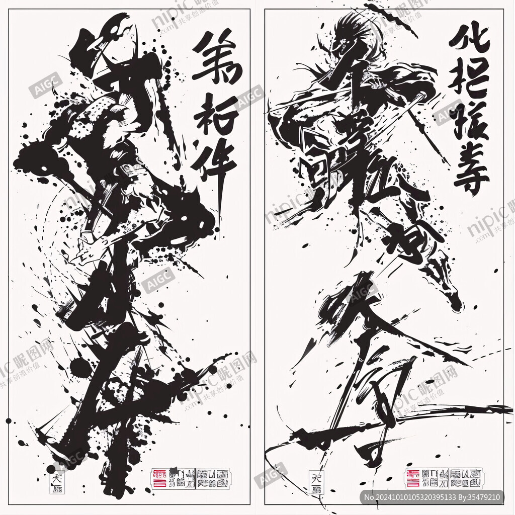 武术装饰画武术培训