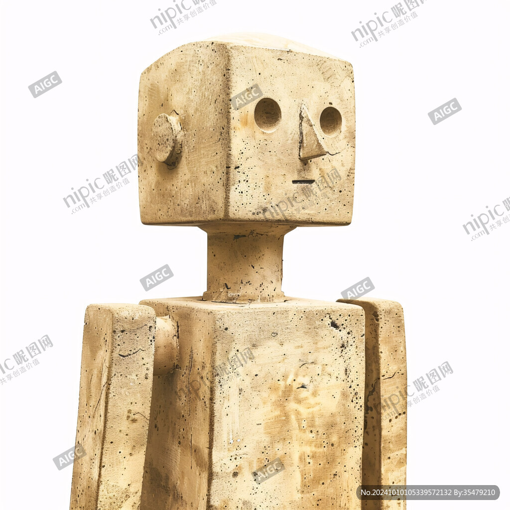 赤土陶男子头像