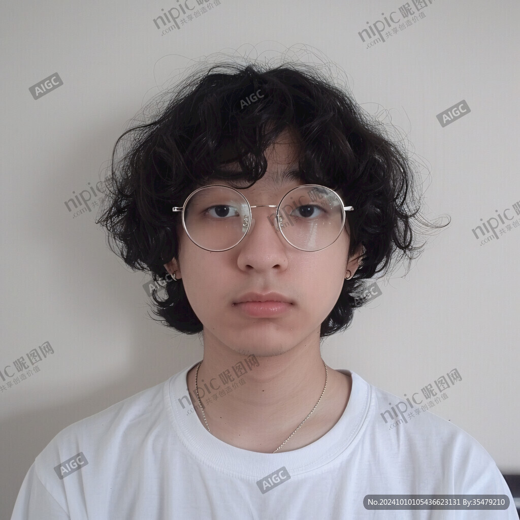 男生未染过头发