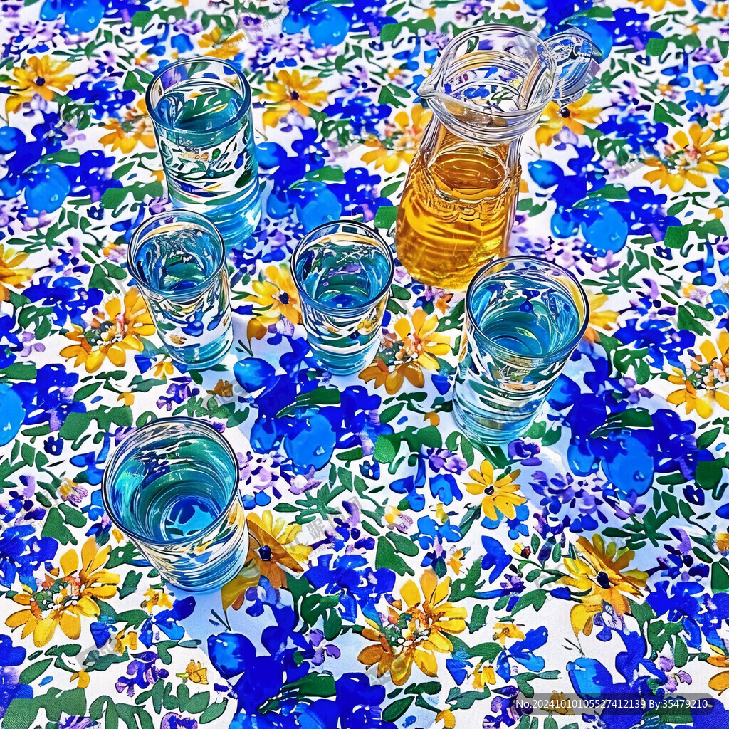 水彩花卉桌垫
