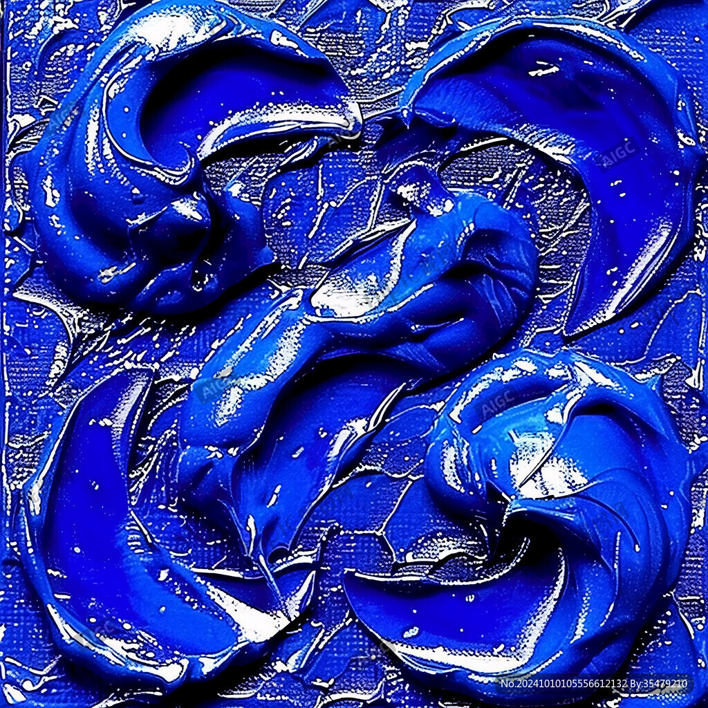 蓝色海洋雕塑装饰墙