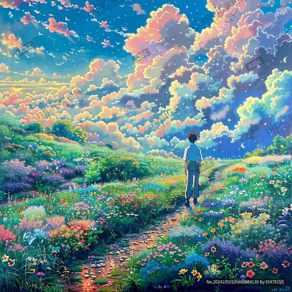 新海诚动漫风装饰画