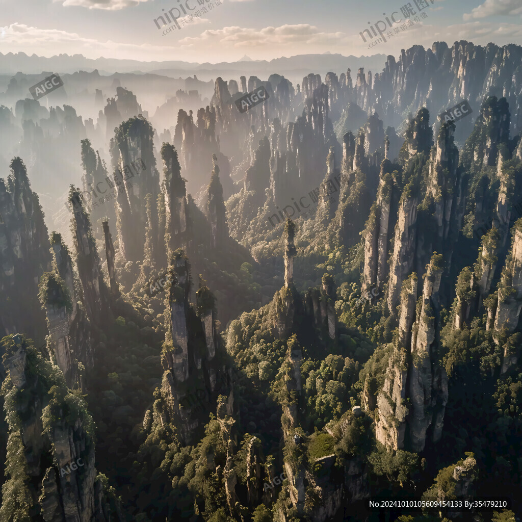 天子山全景