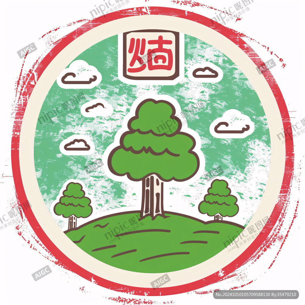 树卡通logo