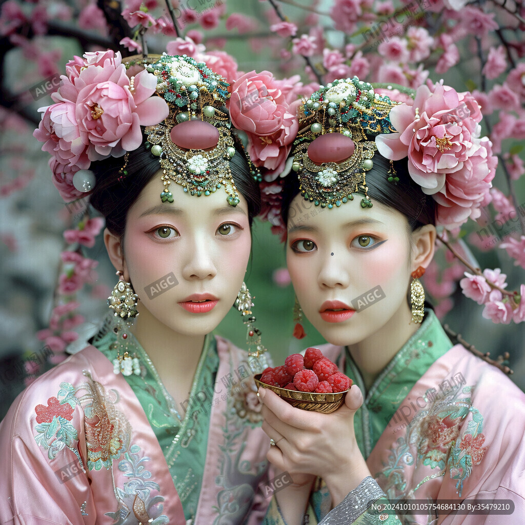 古装美女樱桃车厘子
