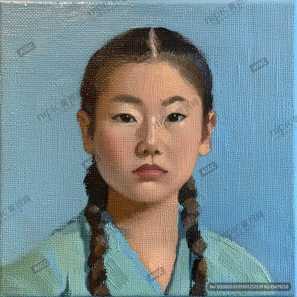 丙烯肖像画