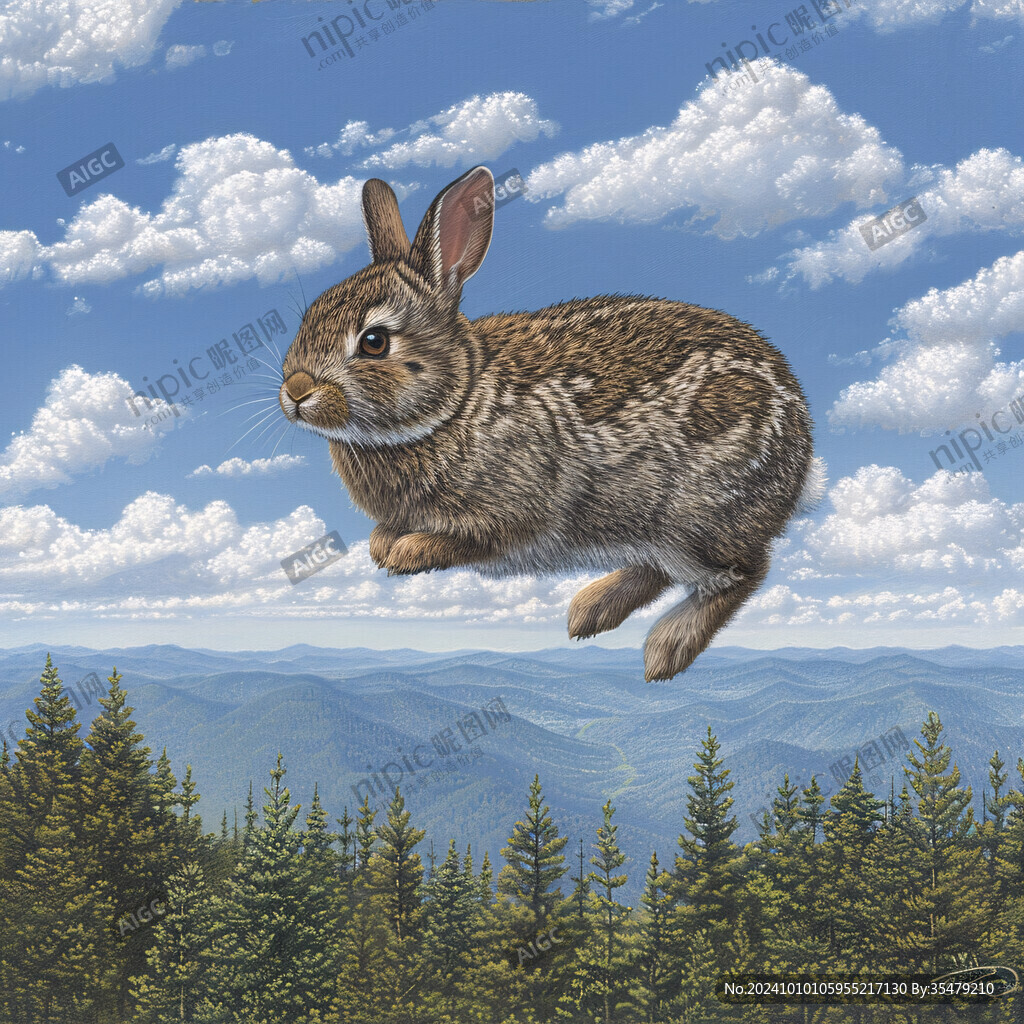 大展宏兔插画