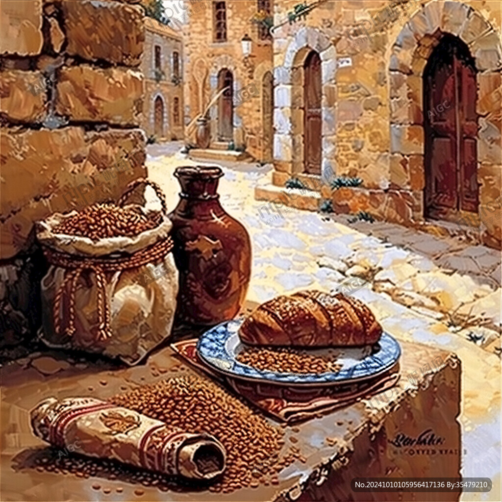 烤面包装饰画