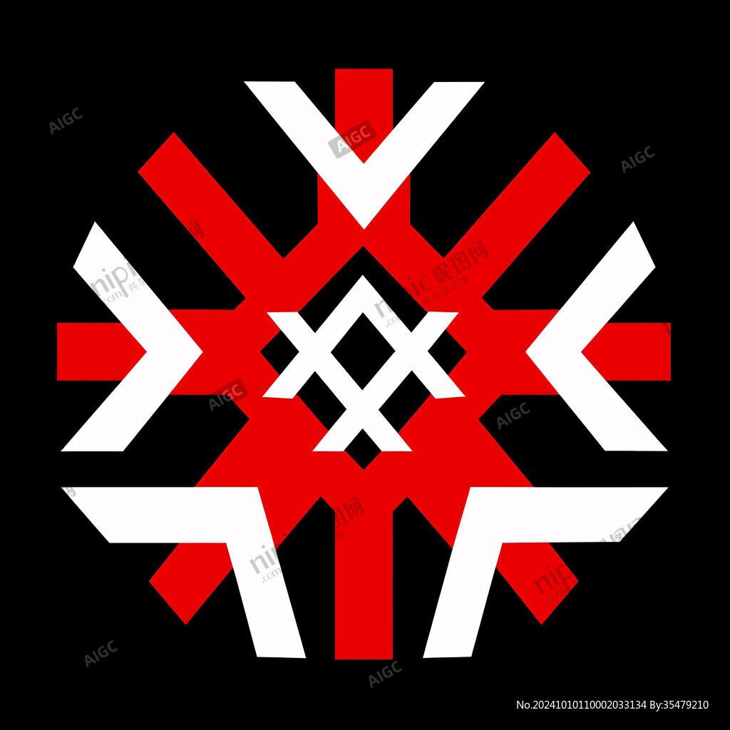 冷冻标志雪花logo