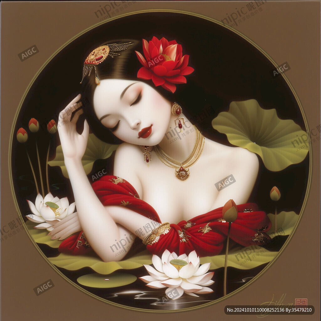 东方美人装饰画