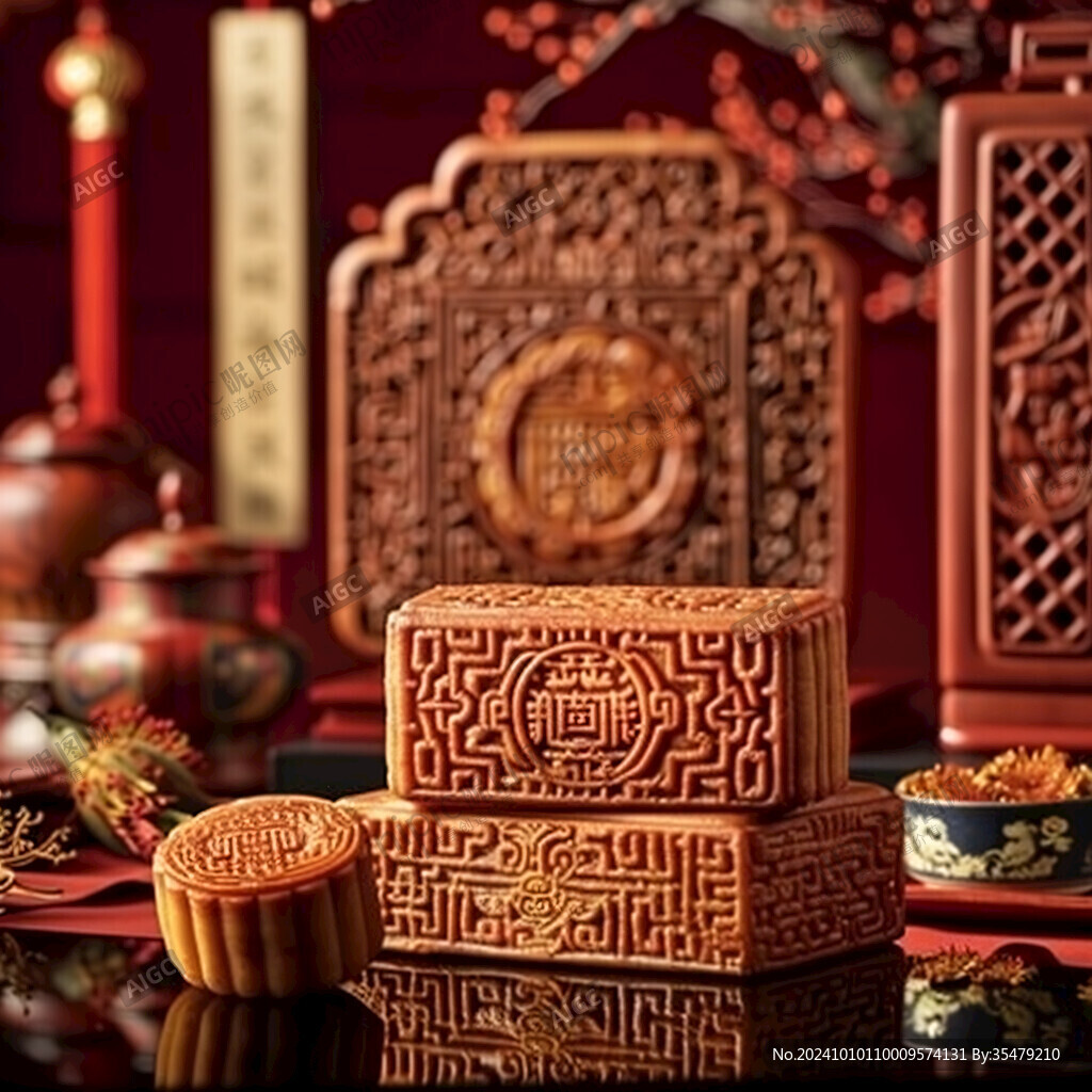 3d月饼场景