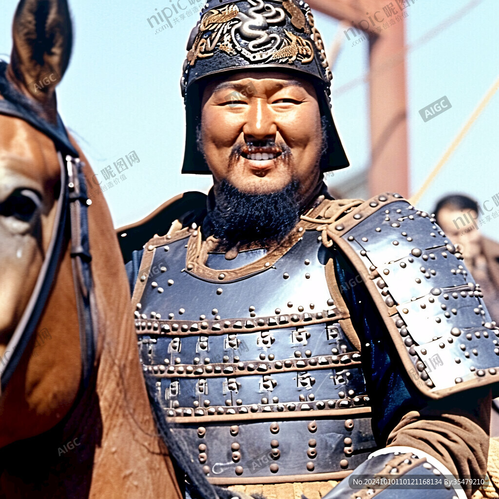 金代甲胄武将雕塑