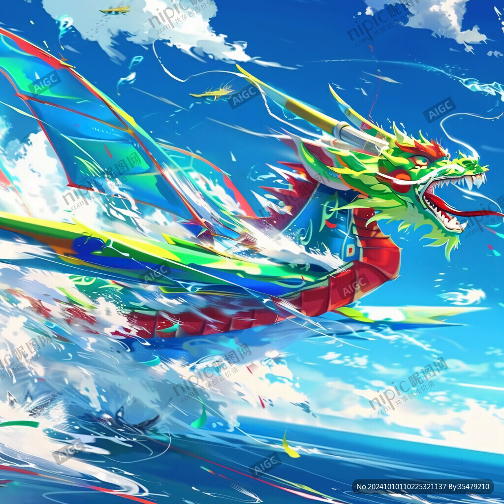 飞龙在天插画