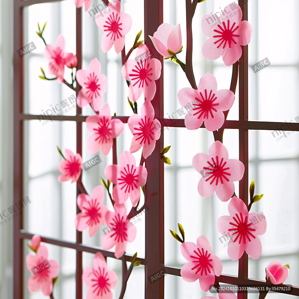 桃花树窗口