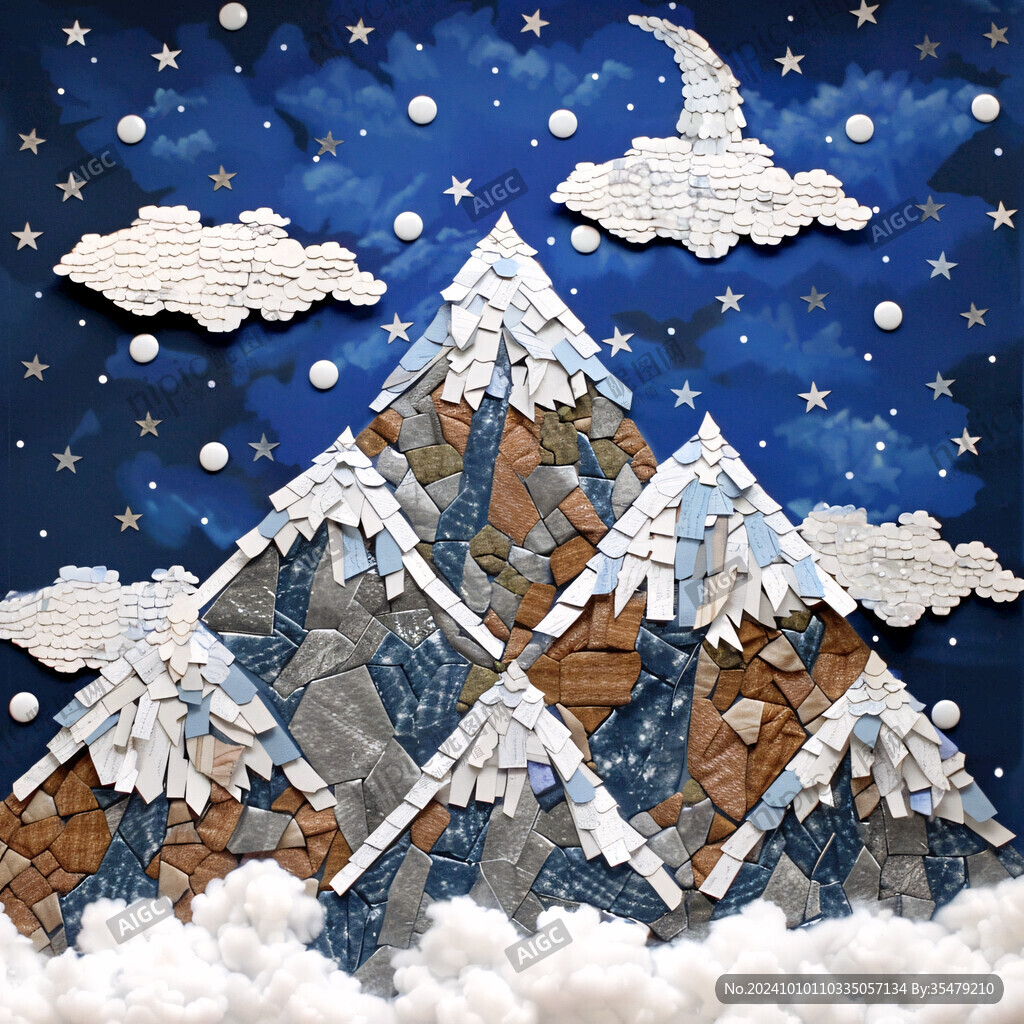 冰雪世界立体画