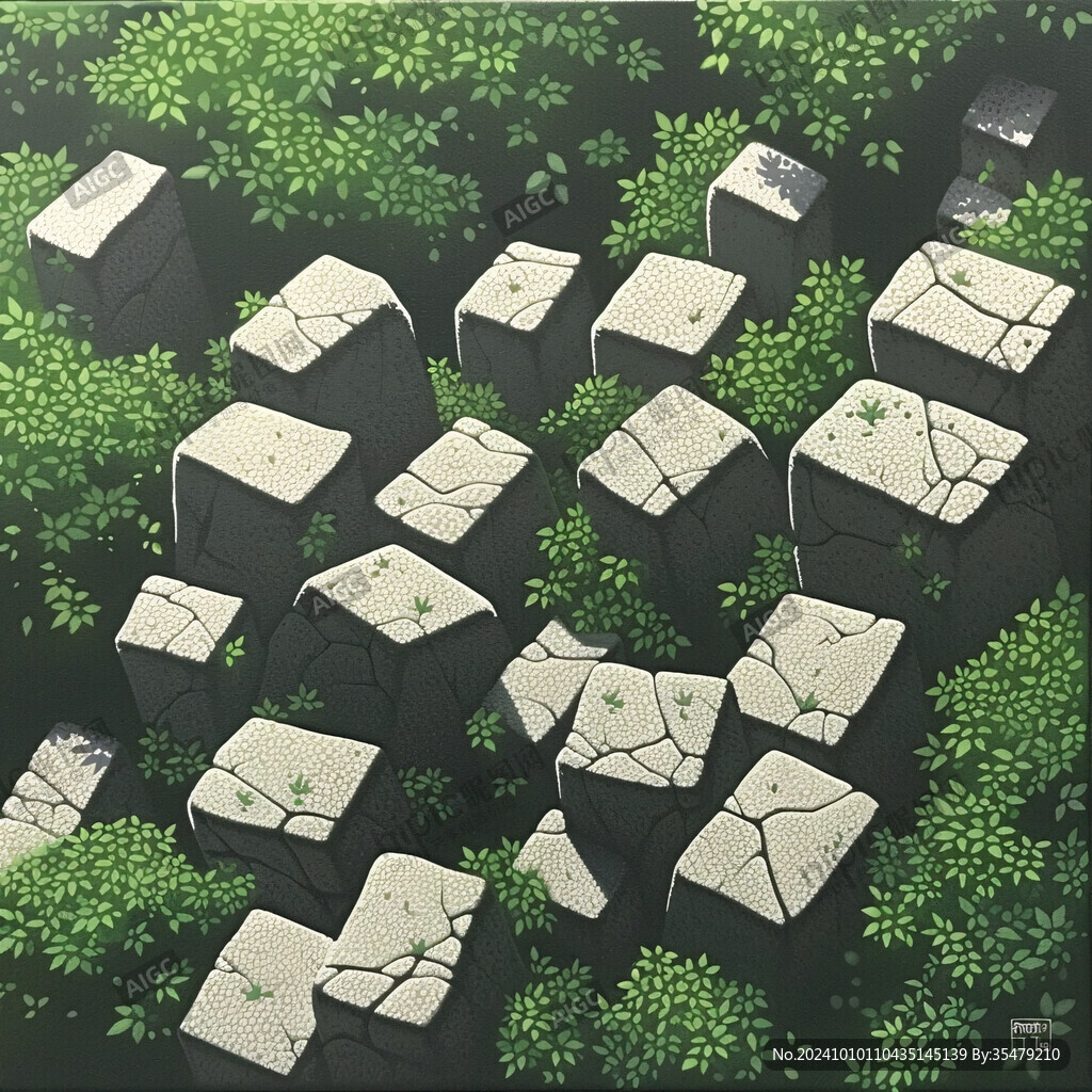 地陷立体画