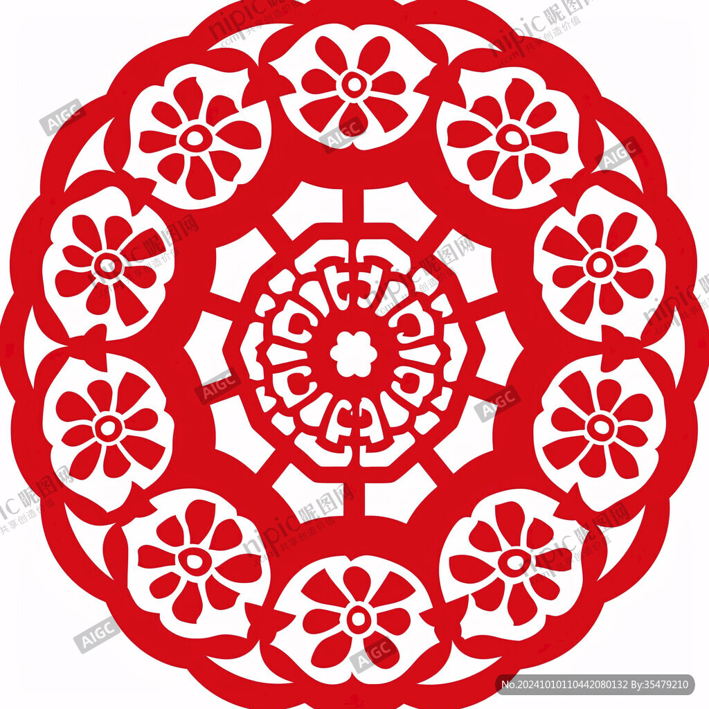 花镂空窗花