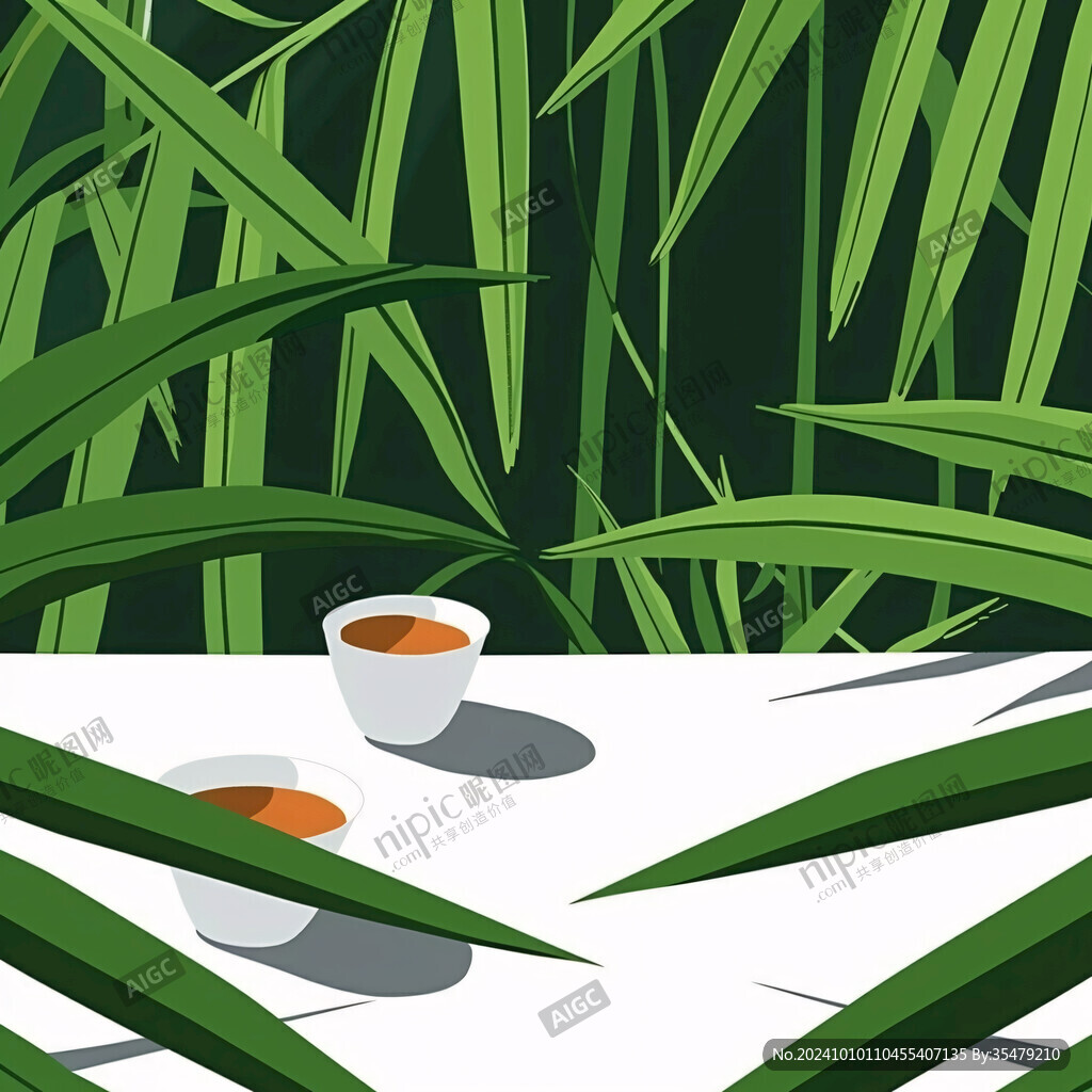 甘蔗汁插画